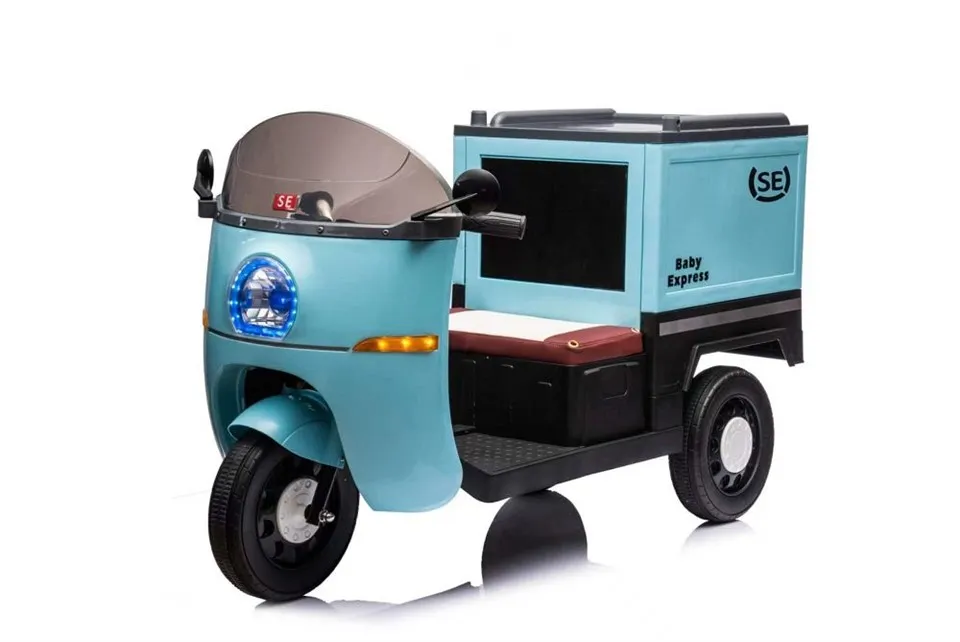 Genopladelig elektrisk trehjulet cykel til børn