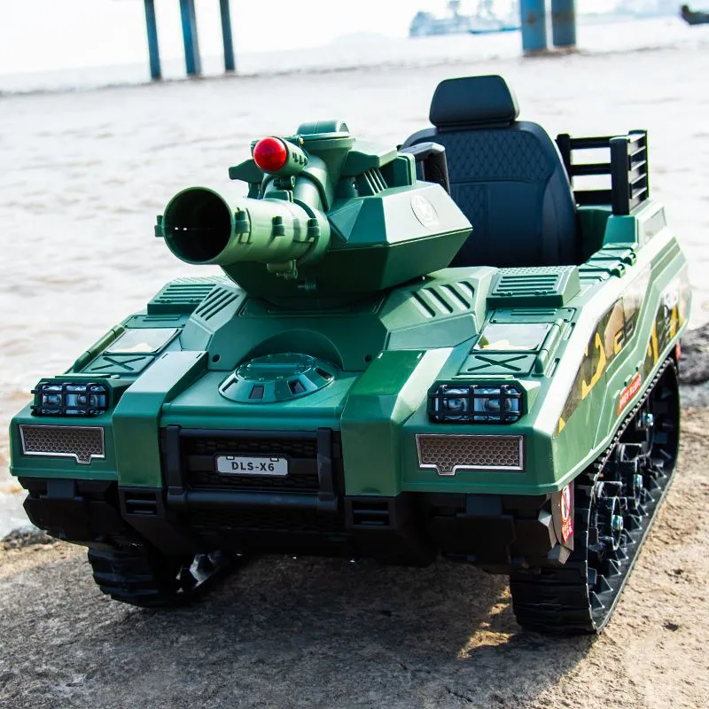 Børne elbil Grøn tank