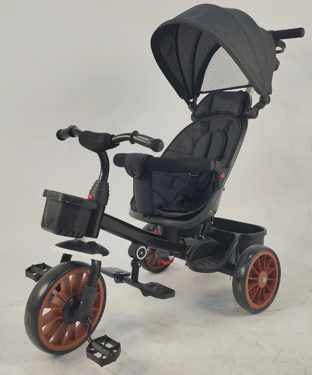 Børnepedalcykel med solskærmstag