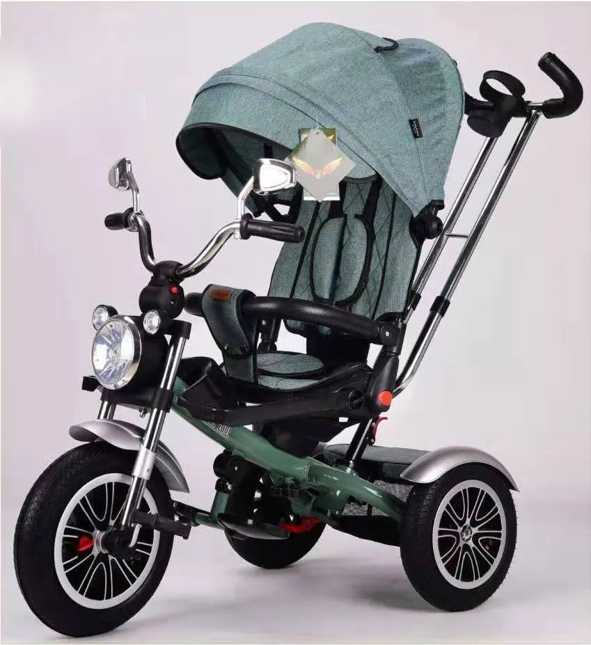 Multifunktionel sammenfoldelig 3 hjul for børn